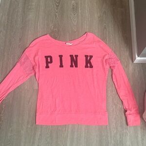 Victoria's Secret Pink Long Sleeve Tee - Pink